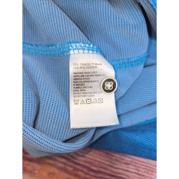 Tommy Bahama Mens Blue Polo XXXL Tencel/Polyester Blend - Picture 6 of 9